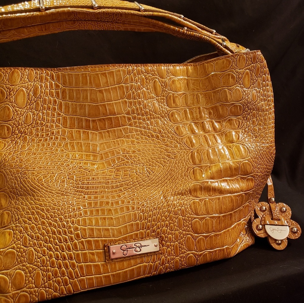 Jessica Simpson Faux Croc Purse - Picture 6 of 8